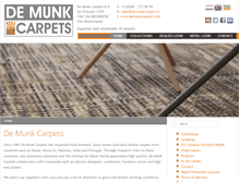 Tablet Screenshot of demunkcarpets.nl